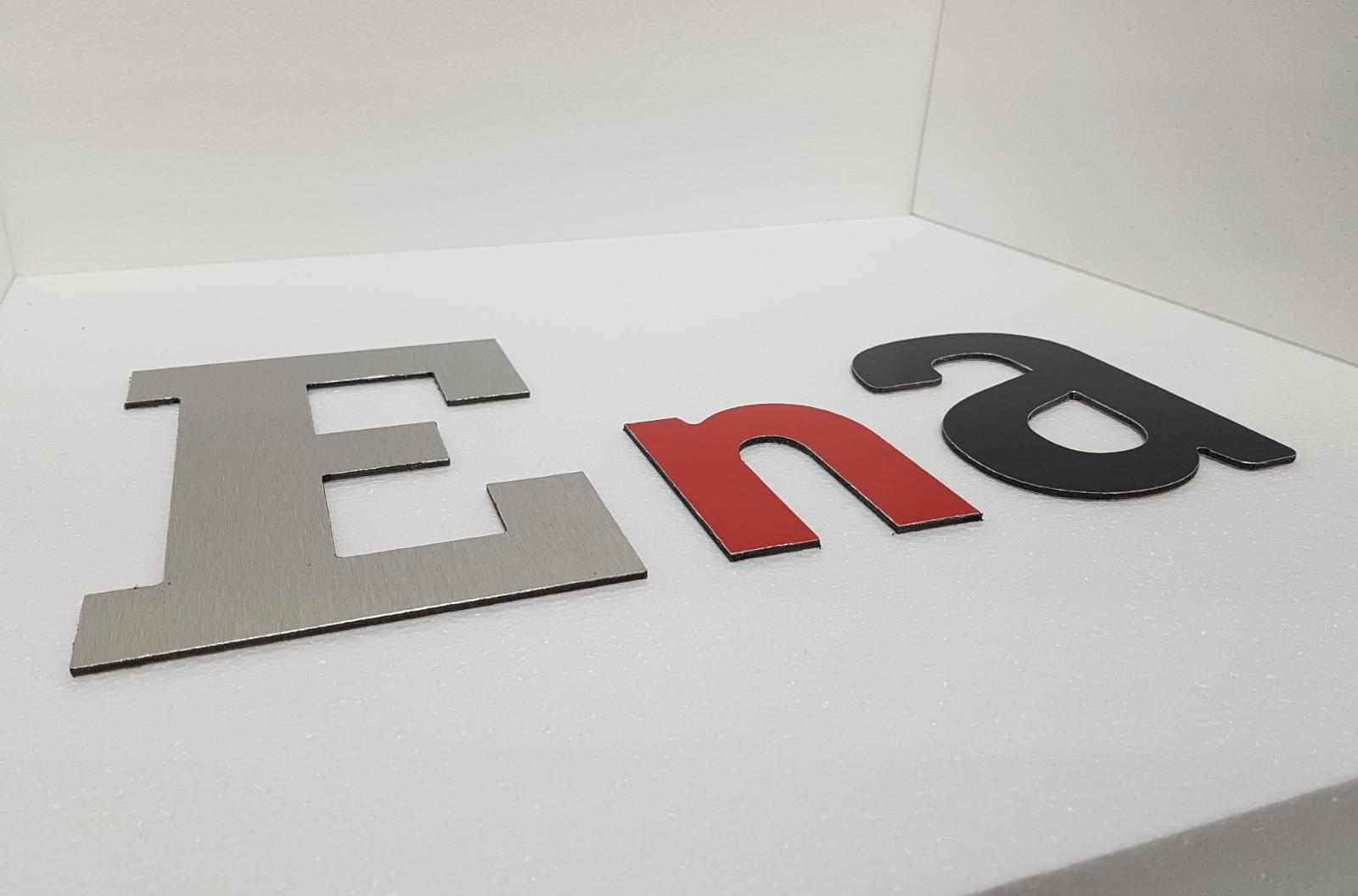 Lettere in alluminio composito 3mm
