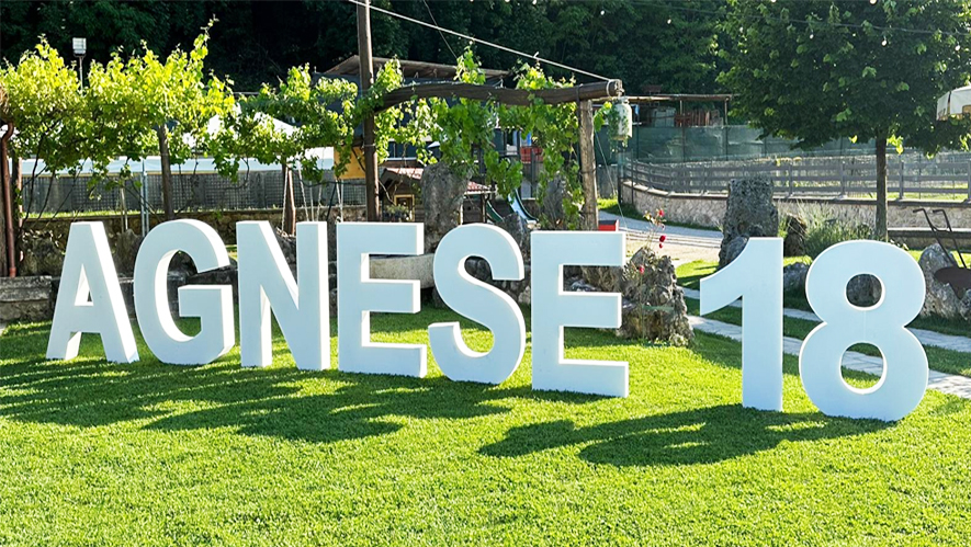 Lettere 3D in polistirolo bianco naturale 