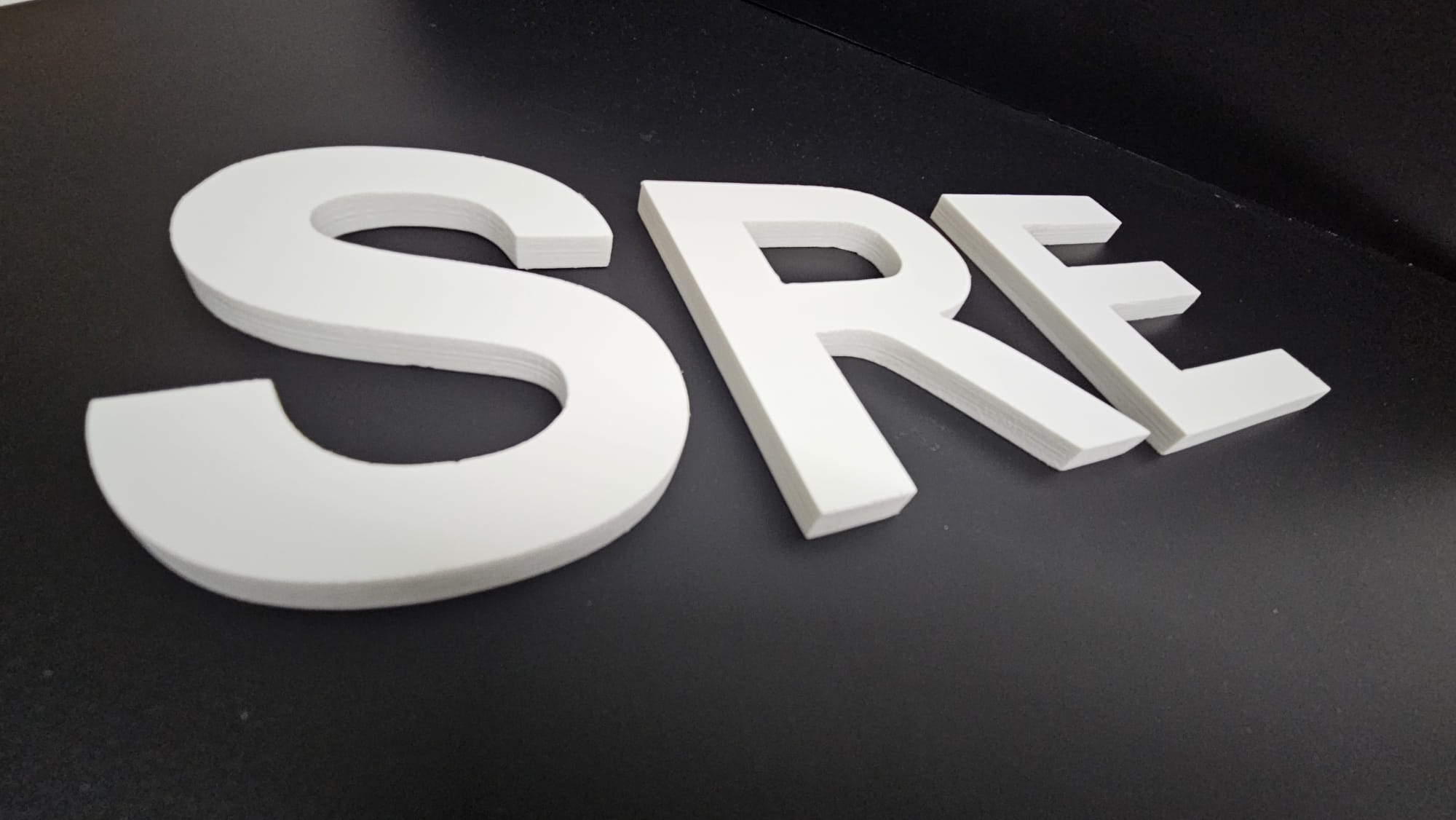 Lettere 3D in Forex Bianco Naturale